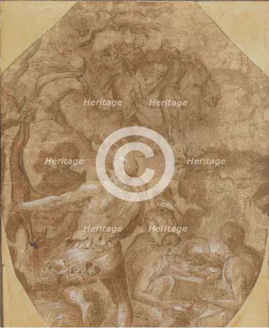 The Discovery of Glass, ca. 1570-72. Creator: Giovanni Maria Butteri.