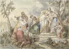 The discovery of Moses, 1744-1781. Creator: Jean Baptiste Le Prince