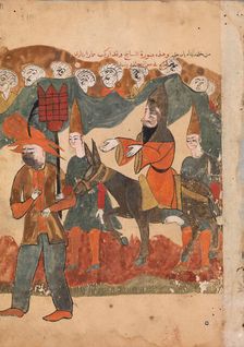 The Discredited Ascetic Being Paraded Through the Town on a Donkey..., 18th century. Creator: Unknown