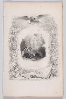 The Diseased, from The Songs of Béranger, 1829. Creators: Melchior Péronard, Louis Marckl