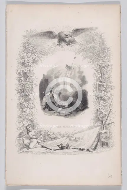 The Diseased, from The Songs of Béranger, 1829. Creators: Melchior Péronard, Louis Marckl.