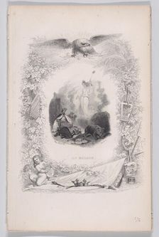 The Diseased, from The Songs of Béranger, 1829. Creators: Melchior Péronard, Louis Marckl