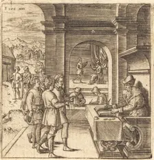 The Dishonest Steward, probably c. 1576/1580. Creator: Leonard Gaultier