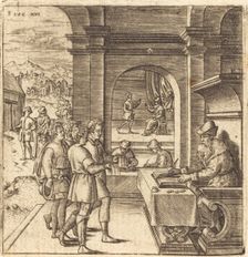 The Dishonest Steward, probably c. 1576/1580. Creator: Leonard Gaultier