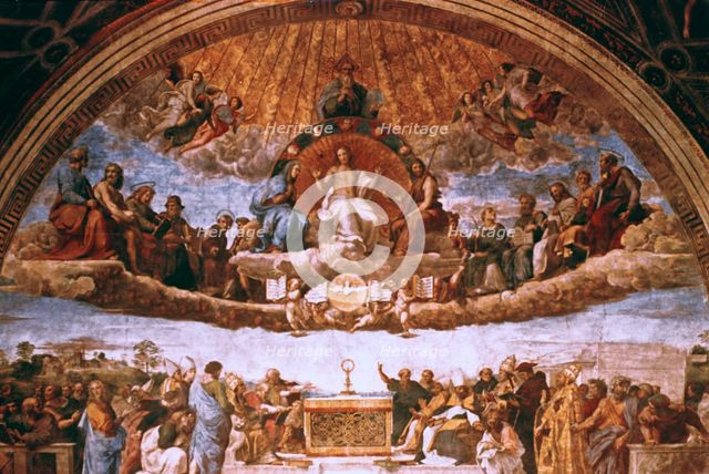 'The Disputation on the Holy Sacrament', 1508-1509. Artist: Raphael
