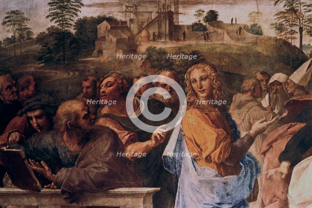 'The Disputation on the Holy Sacrament ', (detail), 1508-1509. Artist: Raphael