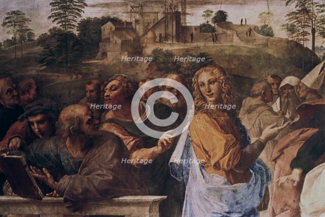 'The Disputation on the Holy Sacrament ', (detail), 1508-1509. Artist: Raphael