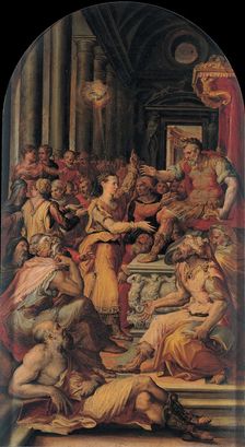 The Dispute of Saint Catherine of Alexandria, 1551. Creator: Fontana, Prospero (1512-1597)