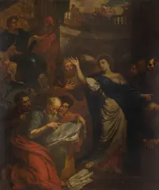 The Dispute of Saint Catherine of Alexandria with the Fifty Philosophers, 1688. Creator: Peter Ykens