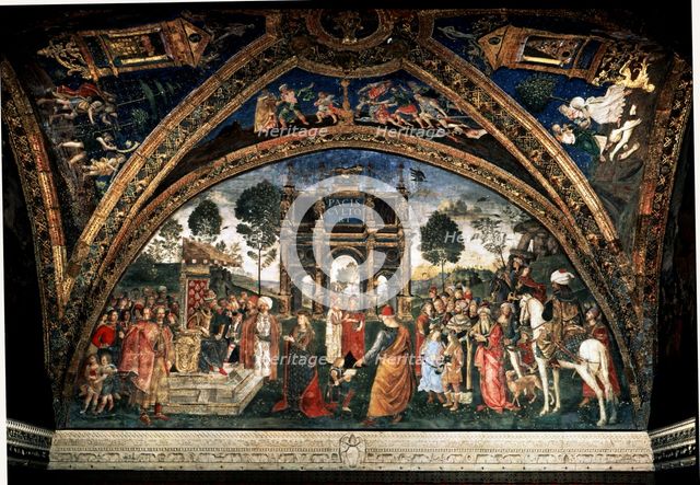 The Dispute of St. Catherine', painting by Pinturicchio.