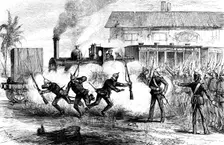 The Dispute with Portugal: seizure of the Delagoa Bay Railway by the Portuguese, June 29, 1889. Creator: Unknown