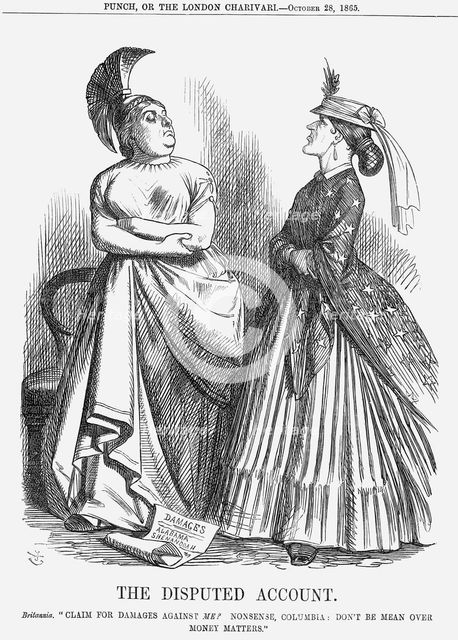 'The Disputed Account', 1865. Creator: Unknown.