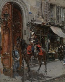 The Dispatch-Bearer, ?1879. Creator: Giovanni Boldini