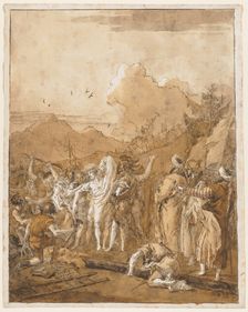 The Disrobing of Christ, c. 1785-1790. Creator: Giovanni Domenico Tiepolo (Italian, 1727-1804)