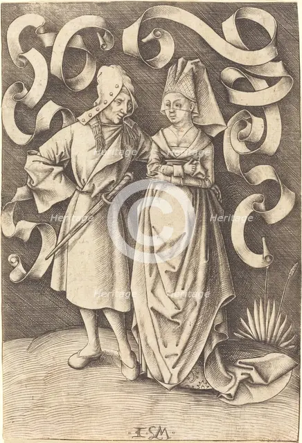 The Dissimilar Couple, c. 1495/1503. Creator: Israhel van Meckenem.