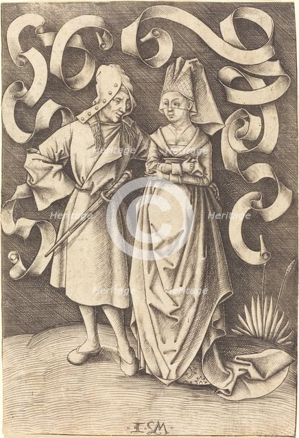 The Dissimilar Couple, c. 1495/1503. Creator: Israhel van Meckenem.