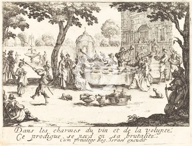 The Dissipation, 1635. Creator: Jacques Callot.