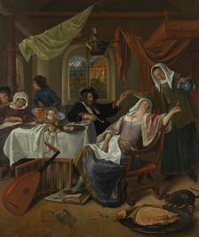 The Dissolute Household, ca. 1663-64. Creator: Jan Steen