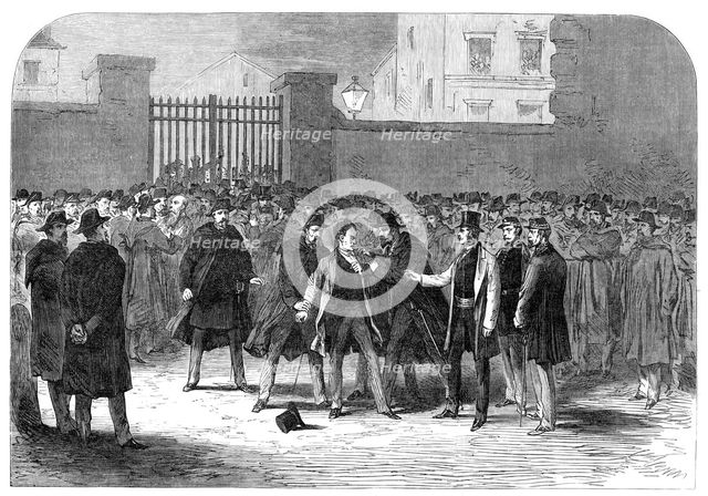 The Disturbances in Paris: arrest of M. Rochefort, 1870. Creator: Unknown.