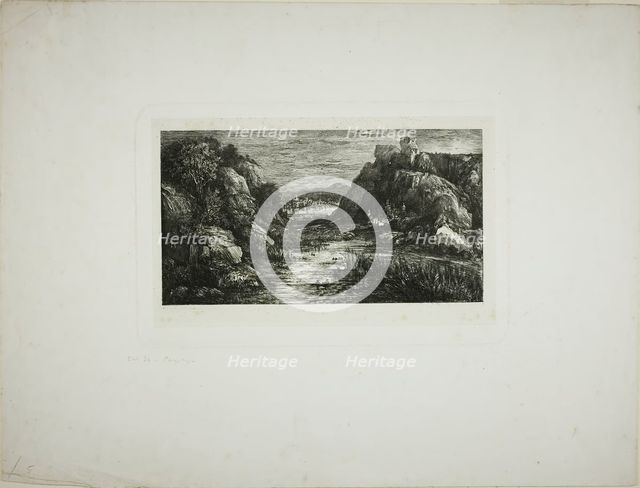The Distant City, 1868. Creator: Rodolphe Bresdin.
