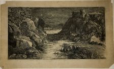 The Distant City, 1868. Creator: Rodolphe Bresdin