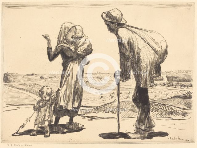 The Distant City (La ville lointaine), 1914. Creator: Theophile Alexandre Steinlen.