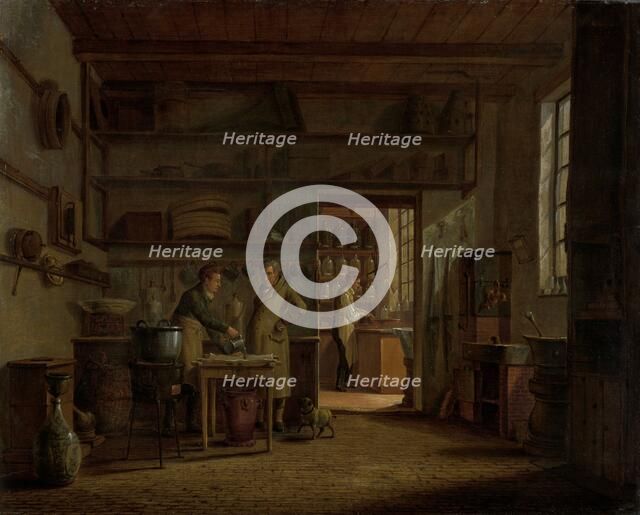 The Distillery of Apothecary A. d'Ailly, 1818. Creator: Johannes Jelgerhuis.