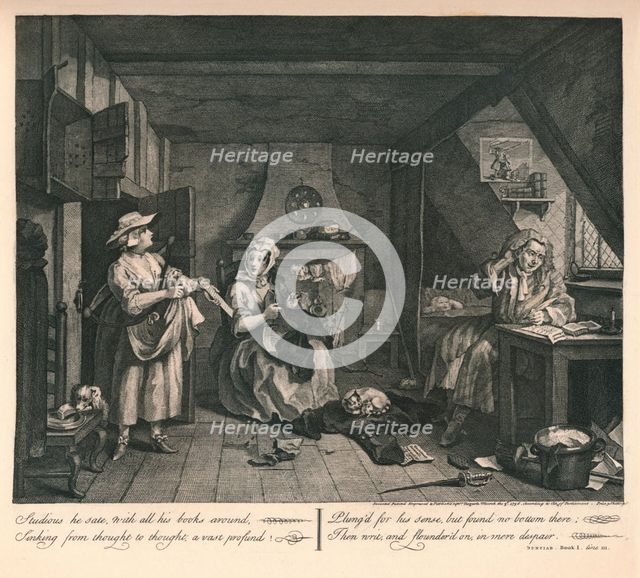 'The Distrest Poet', 1740.  Artist: William Hogarth.