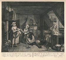 The Distrest Poet 1740. Artist: William Hogarth