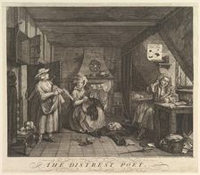 The Distrest Poet, December 15, 1740. Creator: William Hogarth