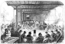The Distress in East London: sewing-class in Berner-Street, Commercial-Road East, 1868. Creator: Unknown