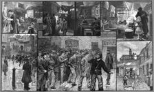 The Distress in the East End of London 1886. Creator: Unknown