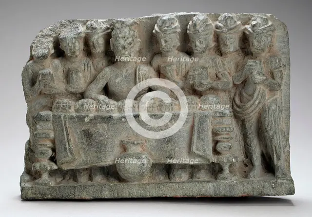 The Distribution of the Buddha's Relics, 2nd-3rd century. Creator: Unknown.