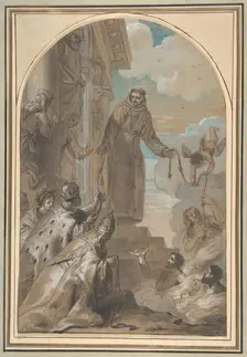 The Distribution of the Franciscan Cords, 1667. Creator: Jan Erasmus Quellinus