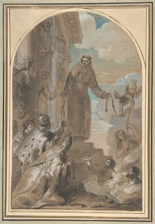 The Distribution of the Franciscan Cords, 1667. Creator: Jan Erasmus Quellinus