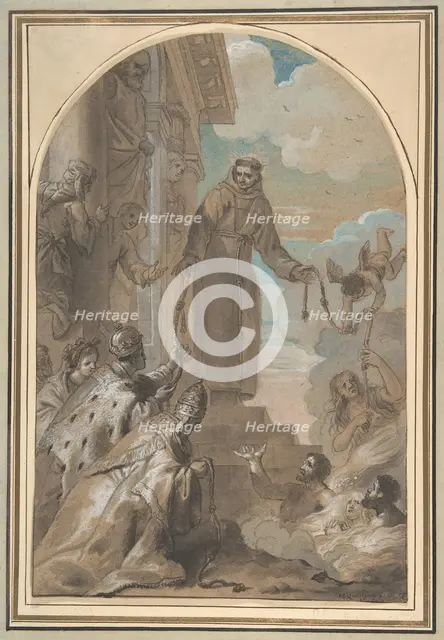 The Distribution of the Franciscan Cords, 1667. Creator: Jan Erasmus Quellinus.