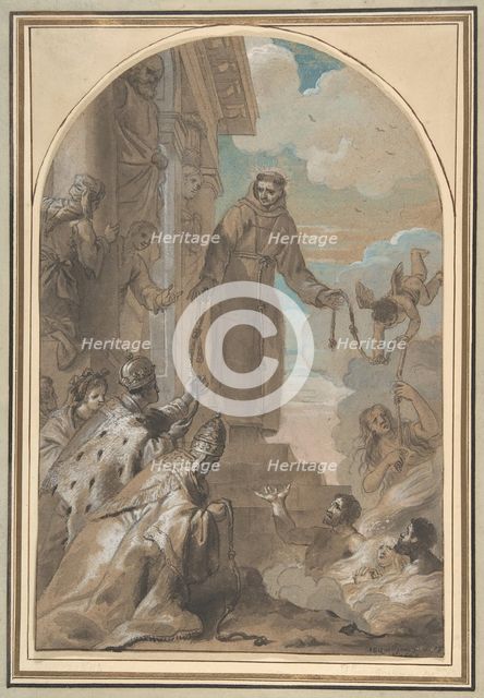 The Distribution of the Franciscan Cords, 1667. Creator: Jan Erasmus Quellinus.