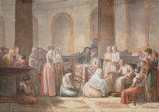 The Distribution of Rosaries, 1793. Creator: Jean-Baptiste Mallet (French, 1759-1835)