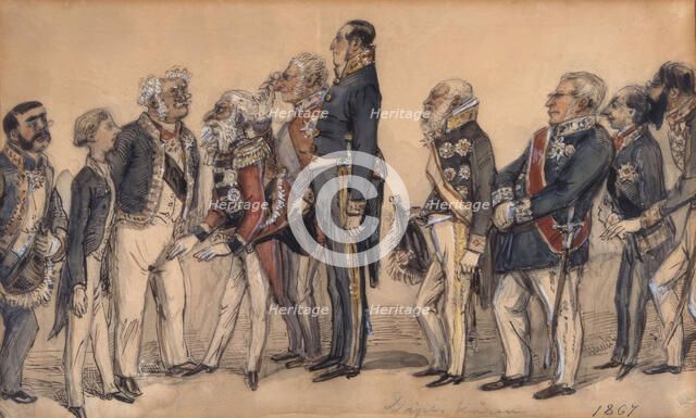 "The Diplomatic Corps 1867". Creator: Fritz von Dardel.