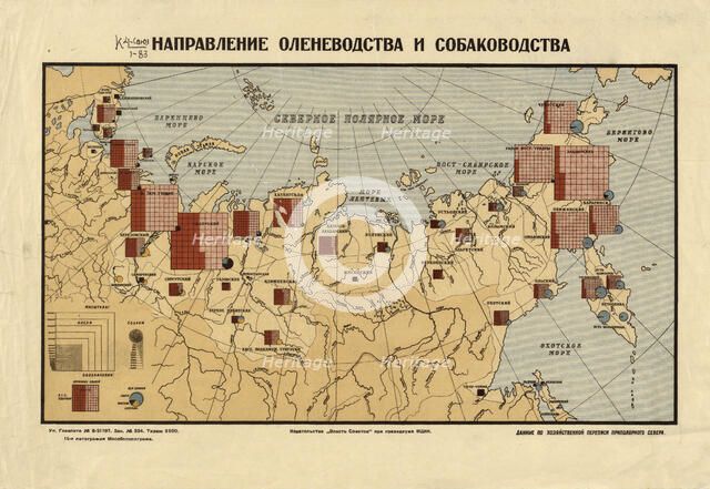The direction of reindeer husbandry and dog breeding, 1932. Creator: Unknown.