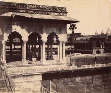The Diwan-i Khas from the Mussaman Burj, Agra Palace, 1862-64. Creator: John Murray