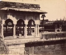 The Diwan-i Khas from the Mussaman Burj, Agra Palace, 1862-64. Creator: John Murray