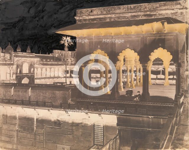 The Diwan-i Khas from the Mussaman Burj, Agra Palace, 1862-64. Creator: John Murray.