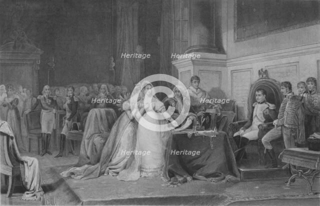 'The Divorce of Josephine', 1846, (mid 19th century).  Creator: François de Meersman.