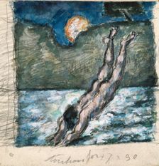 The Diver 1867-70. Creator: Paul Cezanne