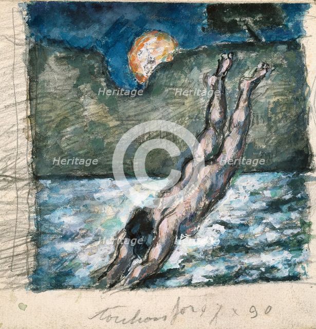 'The Diver', 1867-70. Creator: Paul Cezanne.