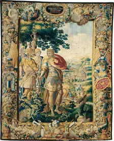 The Diversion of the Euphrates, from The Story of Cyrus, Flanders, c. 1670. Creator: Gillis Ydens