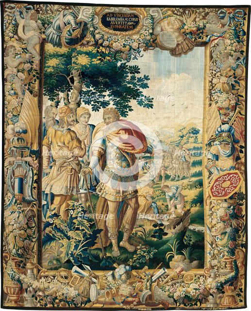 The Diversion of the Euphrates, from The Story of Cyrus, Flanders, c. 1670. Creator: Gillis Ydens.