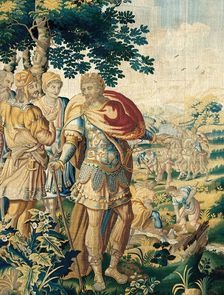 The Diversion of the Euphrates, from The Story of Cyrus, Flanders, c. 1670. Creator: Gillis Ydens