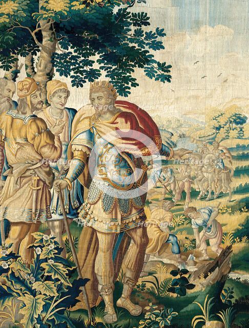 The Diversion of the Euphrates, from The Story of Cyrus, Flanders, c. 1670. Creator: Gillis Ydens.